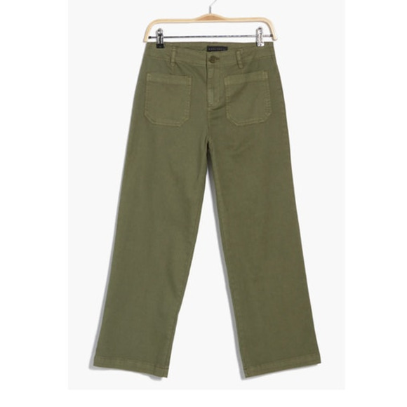 SANCTUARY Pants Size 31 NEW Supernova Crop Pant Olive Green Pockets - Picture 3 of 6